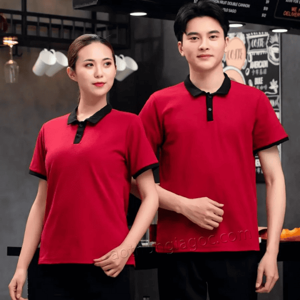 áo polo màu đỏ