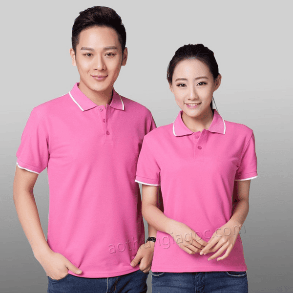 áo polo màu hồng