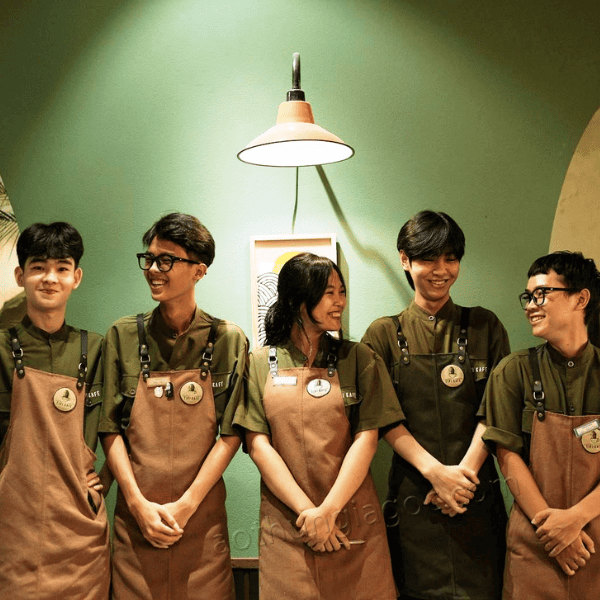 áo đồng phục cà phê